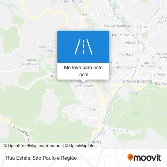 Rua Estela mapa