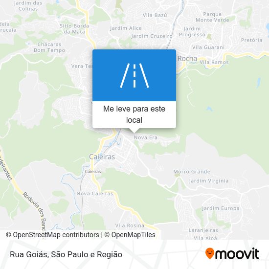 Rua Goiás mapa