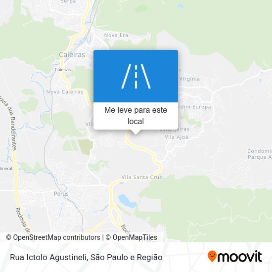 Rua Ictolo Agustineli mapa