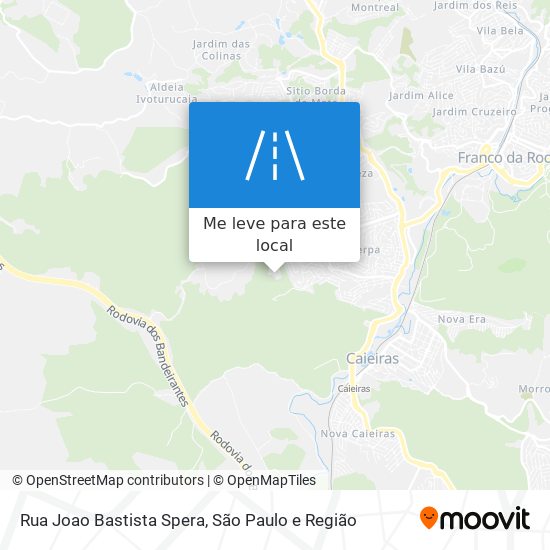 Rua Joao Bastista Spera mapa