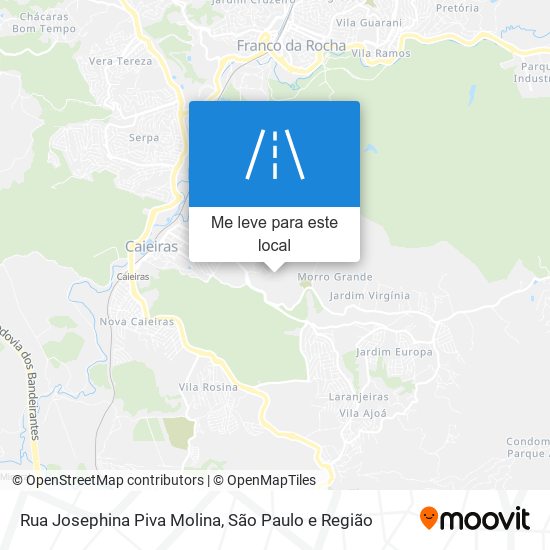 Rua Josephina Piva Molina mapa