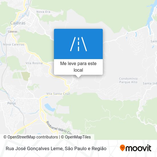 Rua José Gonçalves Leme mapa