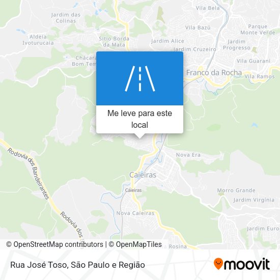 Rua José Toso mapa