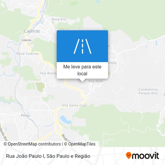 Rua João Paulo I mapa