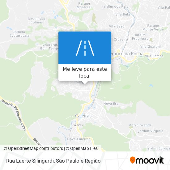 Rua Laerte Silingardi mapa