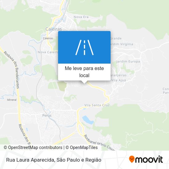 Rua Laura Aparecida mapa