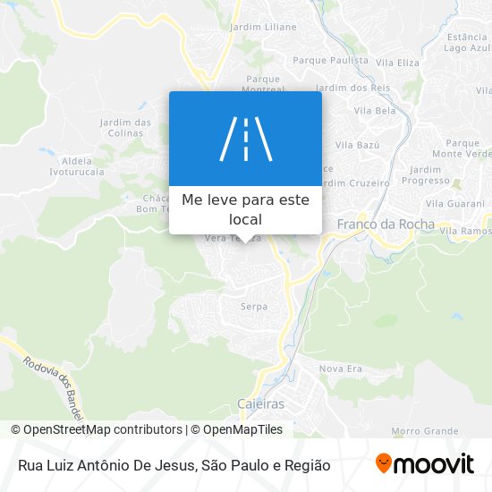 Rua Luiz Antônio De Jesus mapa