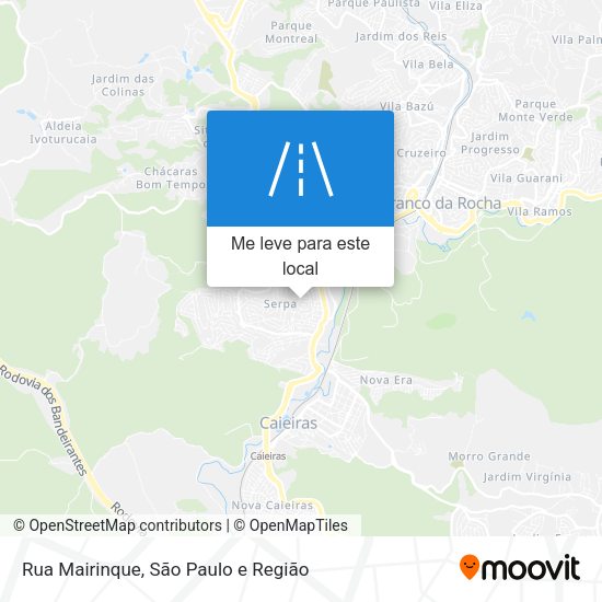Rua Mairinque mapa