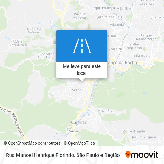 Rua Manoel Henrique Florindo mapa
