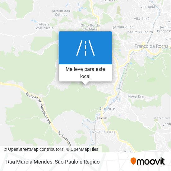 Rua Marcia Mendes mapa