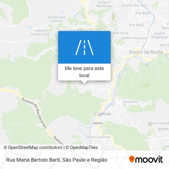 Rua Maria Bertolo Berti mapa