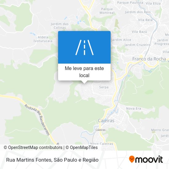 Rua Martins Fontes mapa