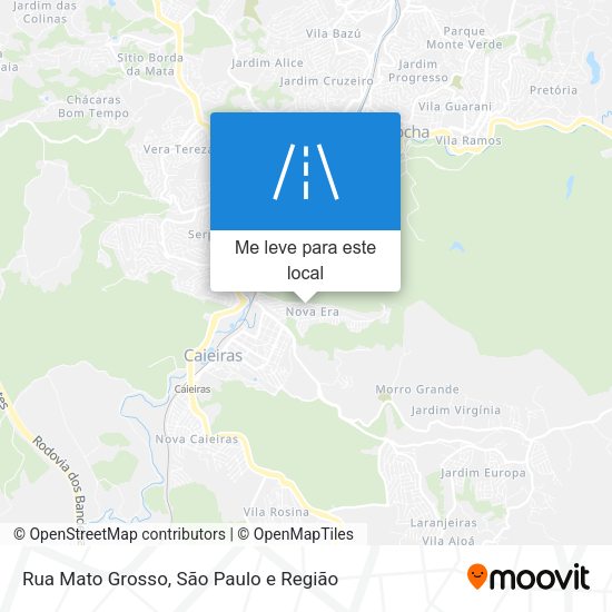 Rua Mato Grosso mapa