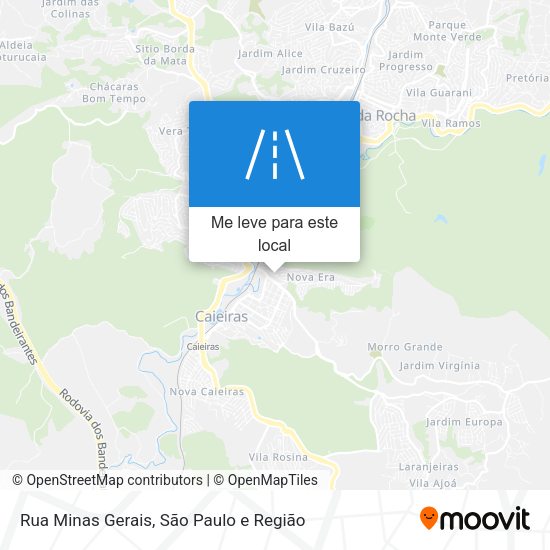 Rua Minas Gerais mapa