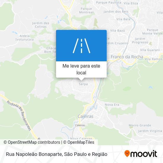 Rua Napoleão Bonaparte mapa