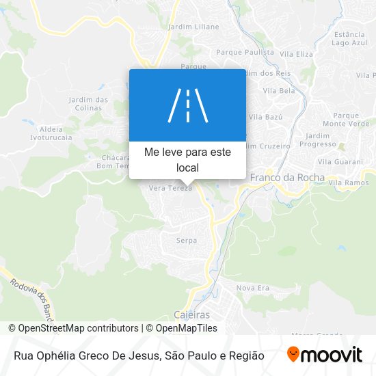 Rua Ophélia Greco De Jesus mapa