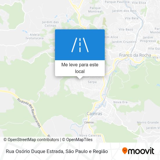 Rua Osório Duque Estrada mapa