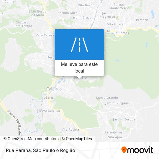 Rua Paraná mapa