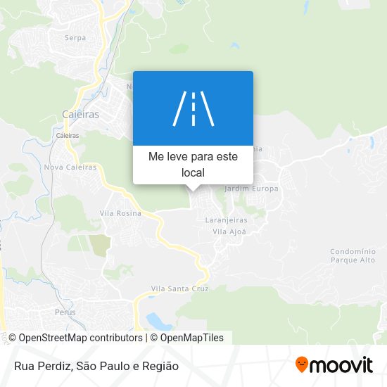 Rua Perdiz mapa