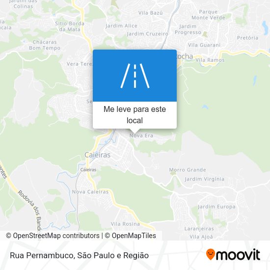 Rua Pernambuco mapa