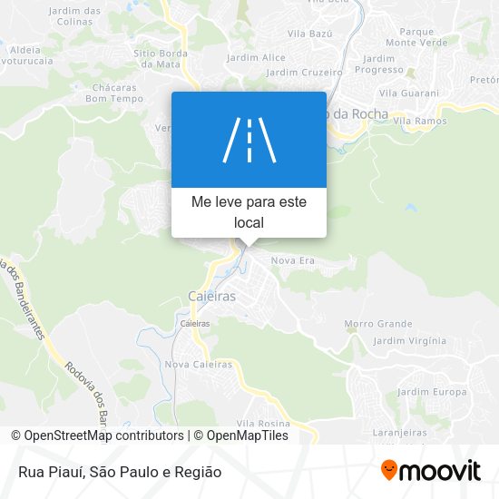 Rua Piauí mapa