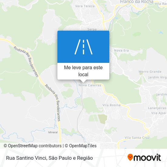 Rua Santino Vinci mapa