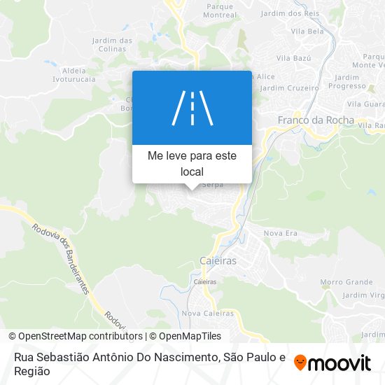 Rua Sebastião Antônio Do Nascimento mapa