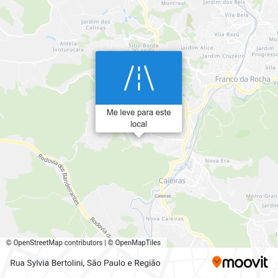 Rua Sylvia Bertolini mapa