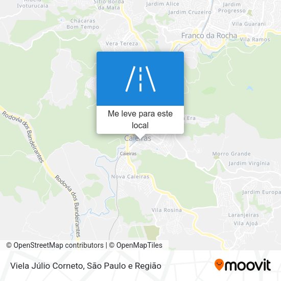 Viela Júlio Corneto mapa