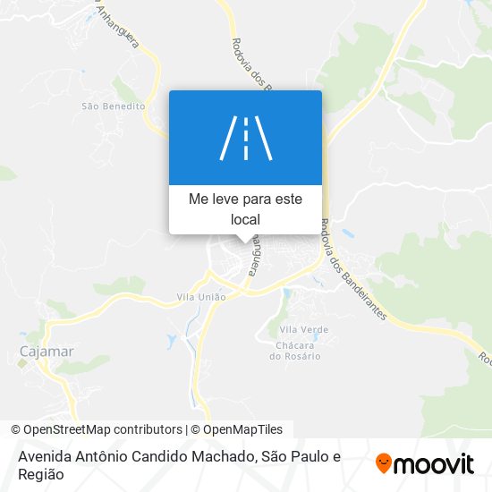 Avenida Antônio Candido Machado mapa