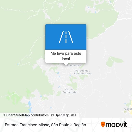 Estrada Francisco Misse mapa