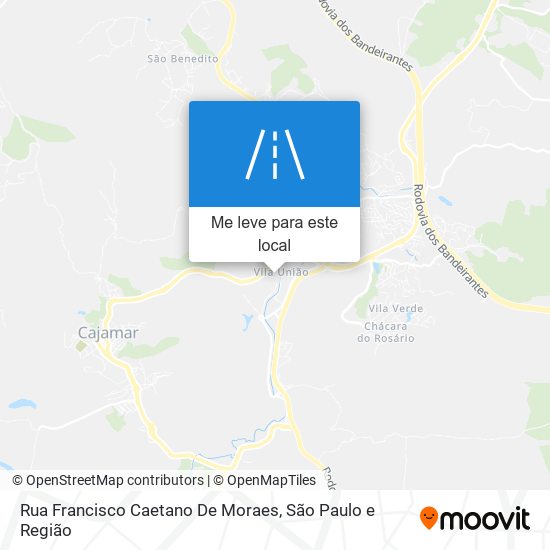 Rua Francisco Caetano De Moraes mapa