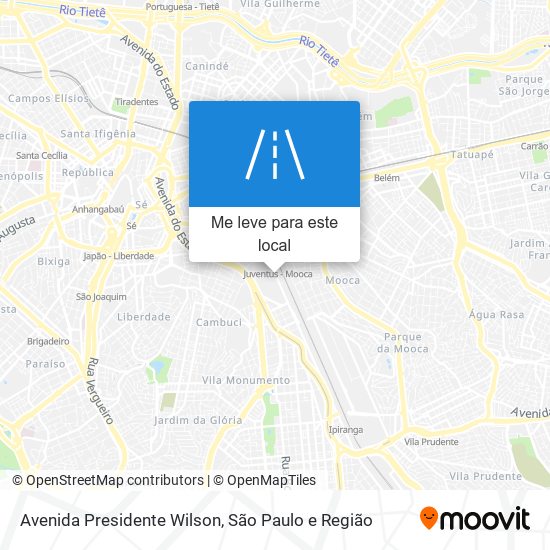 Avenida Presidente Wilson mapa