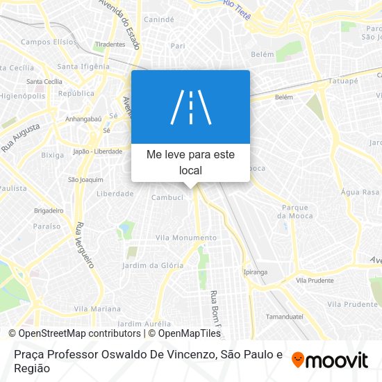 Praça Professor Oswaldo De Vincenzo mapa