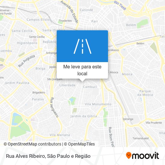 Rua Alves Ribeiro mapa