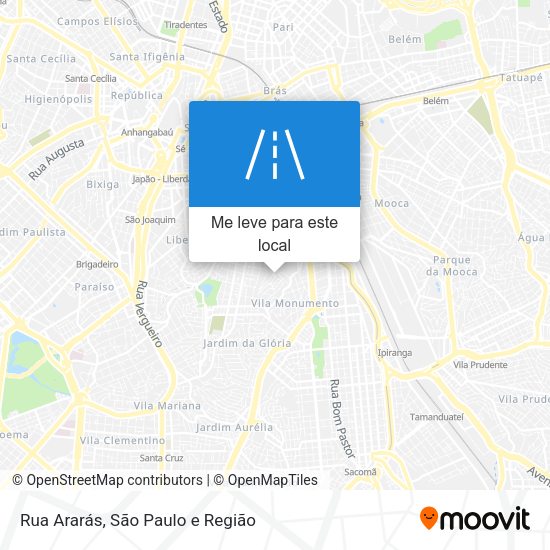 Rua Ararás mapa