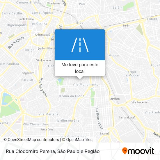 Rua Clodomiro Pereira mapa