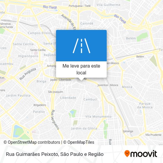 Rua Guimarães Peixoto mapa