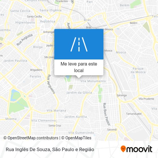 Rua Inglês De Souza mapa