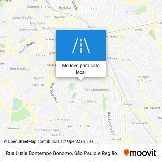 Rua Luzia Bontempo Bonomo mapa