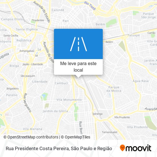 Rua Presidente Costa Pereira mapa