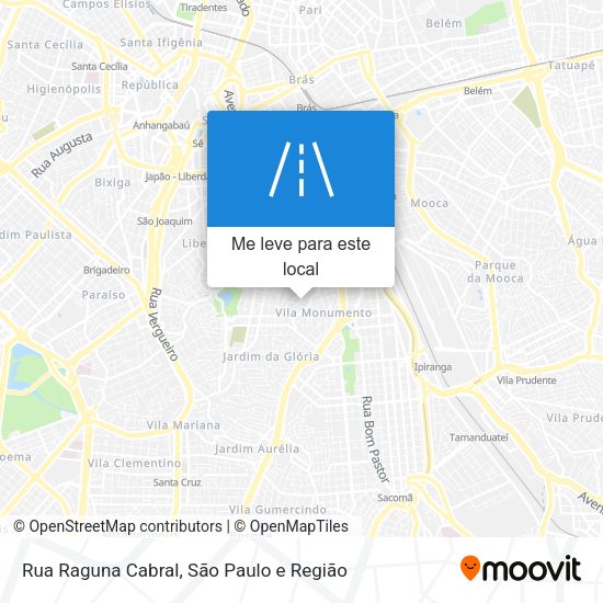 Rua Raguna Cabral mapa