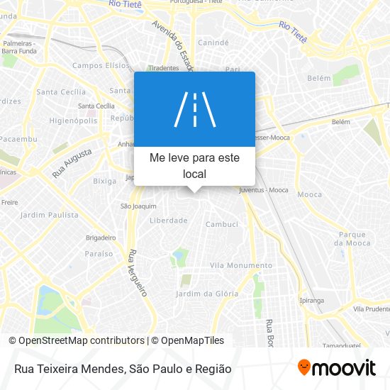 Rua Teixeira Mendes mapa