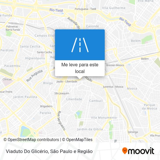 Viaduto Do Glicério mapa