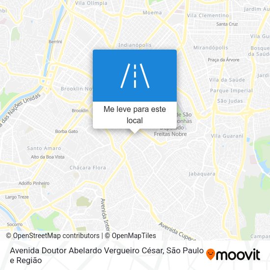 Avenida Doutor Abelardo Vergueiro César mapa