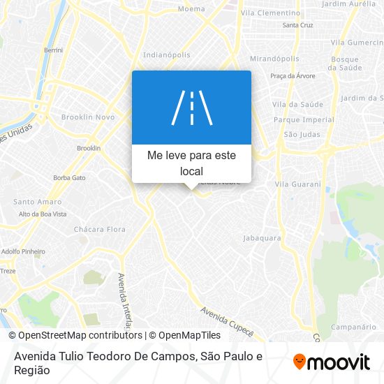 Avenida Tulio Teodoro De Campos mapa