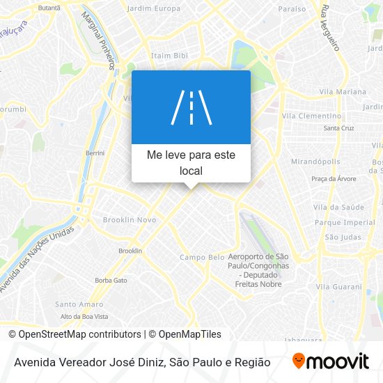 Avenida Vereador José Diniz mapa
