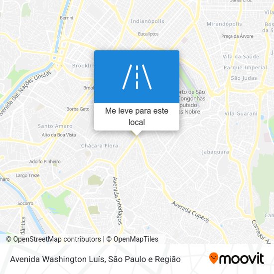 Avenida Washington Luís mapa
