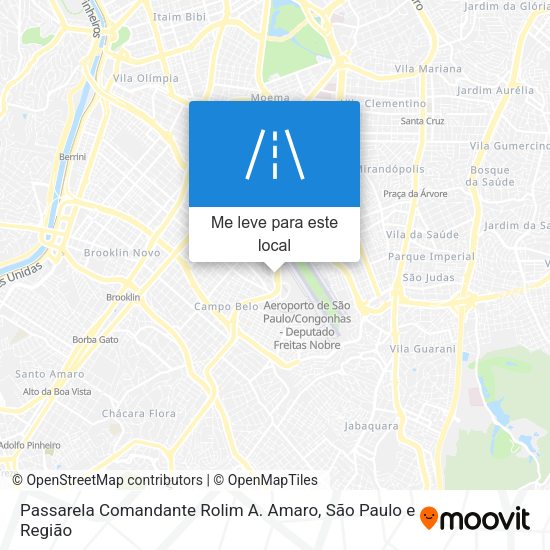 Passarela Comandante Rolim A. Amaro mapa