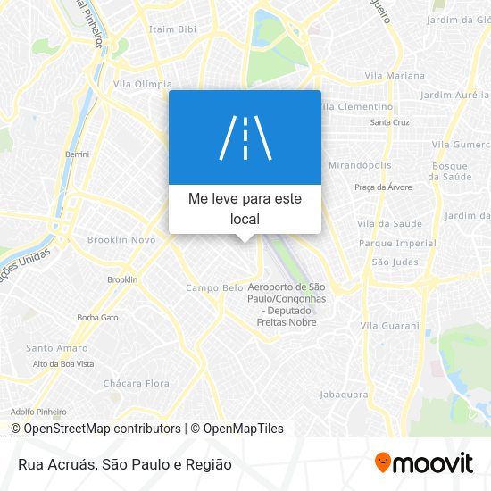 Rua Acruás mapa
